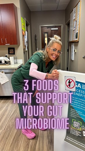 💩🍌🥣 3 Foods That Support Gut Microbes 🦠 🥖 🫘 Boost your gut naturally with foods that nourish good bacteria: 🥬 Sauerkraut → fermented, contains live lactic acid bacteria 🌾 Whole grains → fibers that feed Bifidobacterium & butyrate producers 🍌 Bananas → resistant starch & prebiotic fibers These foods are supported by clinical and mechanistic evidence to promote a diverse and resilient gut microbiome. The gut microbiome is a community of good bacteria and bad bacteria that impacts digestio