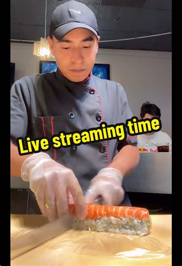 Live Streaming Sushi Roll Making