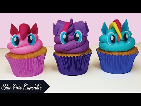 How to Make My Little Pony Cupcakes | Pinkie Pie, Twilight Sparkle and Rainbow Dash Tutorial