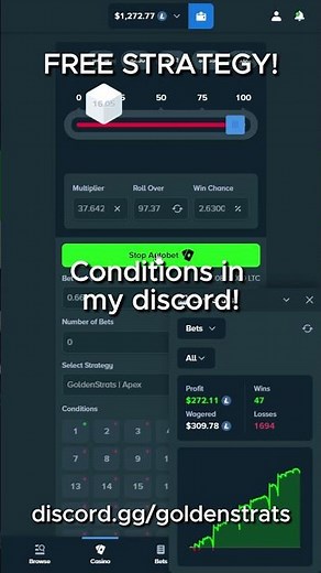 STAKE | THIS FREE INSANE DICE STRATEGY IS GAME BREAKING!