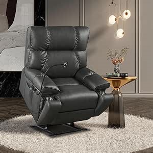 Electric Power Lift Recliner Chair for Elderly W/Massage and Heat, Infinite Positions Adjustable 2 Remote Controllers Upholstered Recliner & Armchair