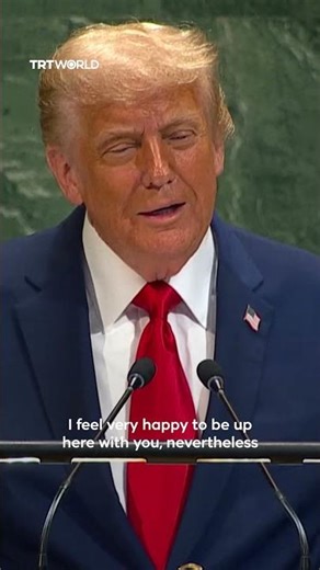 US President Donald Trump’s prompter fails to work at UNGA