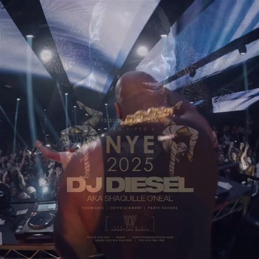 Don't miss DJ Diesel on New Years Eve at Armature Works! Get your tickets now 🥳 | Armature Works