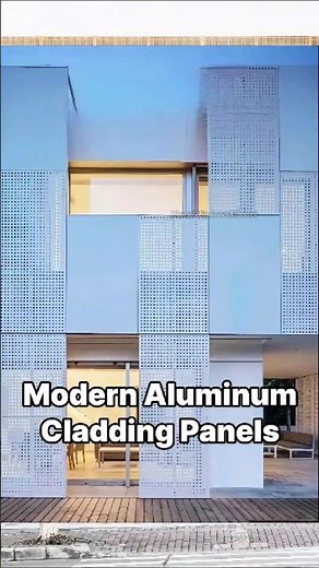 Modern Aluminium Cladding Panels#windowdesign #aluminiumwindows #architecture #exteriorwall #home