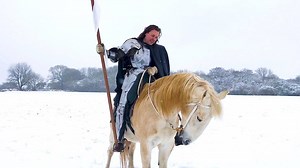24K views · 210 reactions | During the pre-Christmas snows in the UK, Jason decided to brave the icy weather as knights would have had to do... | Modern History TV | Facebook