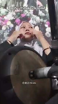 when the hadroh team doesn't check sond #filaaulia #fypシ゚viral #darbuka #shorts