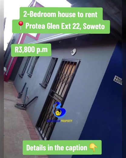 🏠 2 Bedroom House to Rent in Protea Glen Ext 22, Soweto 📌 📆 Available from 1 February 2026 💰 R3,800 p.m | Deposit: R3,800 | No Agent Fees Features: ✅️ Fitted kitchen with open-plan lounge ✅️ Bathroom with bathtub, toilet, & basin ✅️ 2 bedrooms with fitted wardrobes ✅️ Prepaid electricity ✅️ Secure parking space And more! ❎️ Note: This is not a stand-alone home. Schedule a viewing today: - Hendrick: 076 476 0545 - Tlangelani: 079 248 9083 #BathamagaProperty #SowetoHousesToRent #GautengRentals