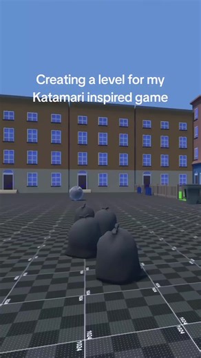 Progress for my Katamari inspired game. AKA Cat-a-Meowri. Ready to make a level now! Personal use only. #godot #godotengine #katamari #gamedev #gamedesign #keitatakahashi #bandainamco