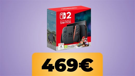 Nintendo Switch 2 con Mario Kart World in sconto su Amazon: acquista il bundle al minimo storico