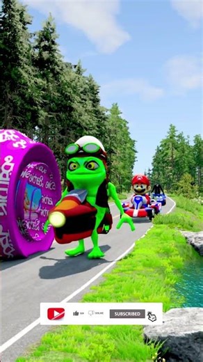 Cars & School Bus vs Giant Pit Bollards Crash #4 - BeamNG.Drive