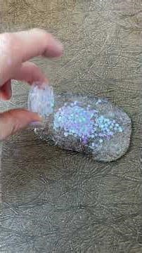 Failed experiment clear slime iridescent cellophane ASMR