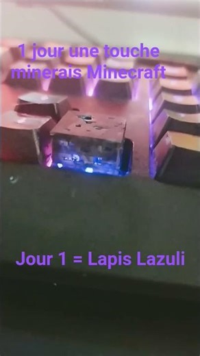 1 jour une touche de clavier Minecraft - Jour 1 = Lapis Lazuli