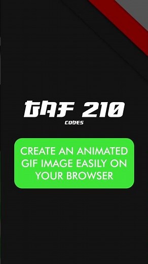 Create an Animated GIF Image Easily on your Browser