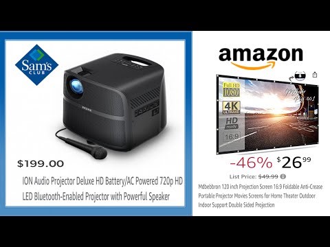Unboxing Ion Projector Deluxe HD & Amazon’s Projector Screen