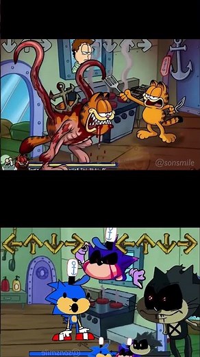 Get Ready - Garfield vs Sonic FNF Mod - Friday Night Funkin' Mobile - Gorefield v2 #fnf #fnfmod #...