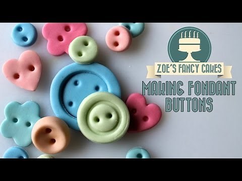 Making fondant buttons How To Cake Decorating Turorial