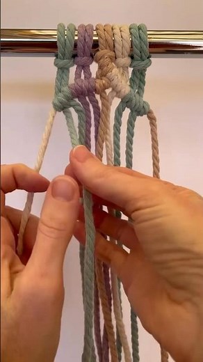 How to Create a Vine + Leaf Pattern in Macrame (Part 1) #macrametutorial #diymacrame