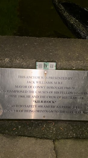🌙Where history meets the sea, great anchor ⚓, Conwy Harbour, North Wales #ConwyHarbour #ConwyCastle #NorthWales #LlandudnoJunction #VisitWales #WalesCoast #UKTravel #NightWalk #HarbourVibes #CoastalViews #HistoricWales #TravelReels #ReelsUK #ExploreWales #CinematicReels | Abdullah Al Amin