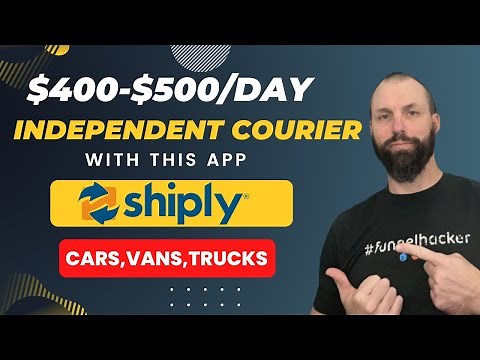 $400-$500 A Day As Independent Courier With This Driving App!#shiply #shiplyloads