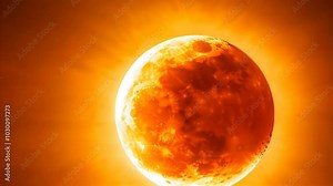 Close up view of the moon s surface during a partial eclipse a celestial phenomenon unveiled