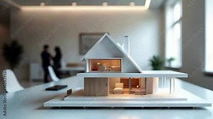 Concept 3D modeling, Real estate agency, House display, Office interior, Marketing materials