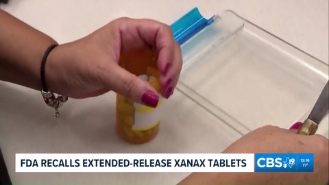 FDA recalls extended-release Xanax over dosing issue