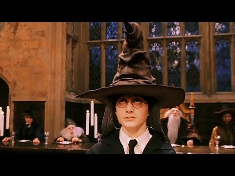Chapéu Seletor decide a casa dos bruxos | Harry Potter e a Pedra Filosofal (2001) Aventura, Cena HD