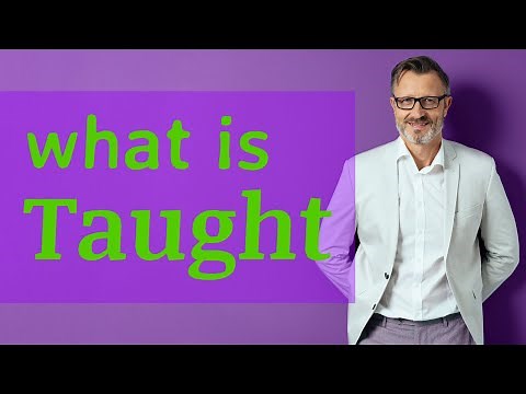 Taught | Meaning of taught 📖 📖