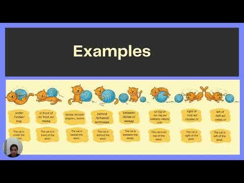 Method of vanishing text: Prepositions of place