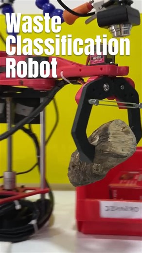 Watch how a SCARA robotic arm smartly sorts waste using Machine Learning! 易♻️ This DIY project combines AI with robotics to automate waste classification, making recycling smarter and more efficient. Read more:https://circuitdigest.com/videos/waste-classification-using-machine-learning-and-scara-robotic-arm #MachineLearning #Robotics #Arduino #DIYProject #WasteManagement #CircuitDigest | Circuit Digest | Facebook