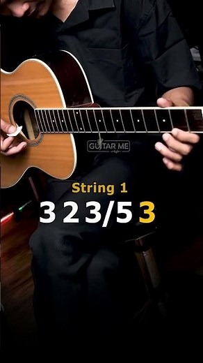Europe The Final Countdown 1 string Guitar Tutorial #guitartutorial #music #shorts #fyp