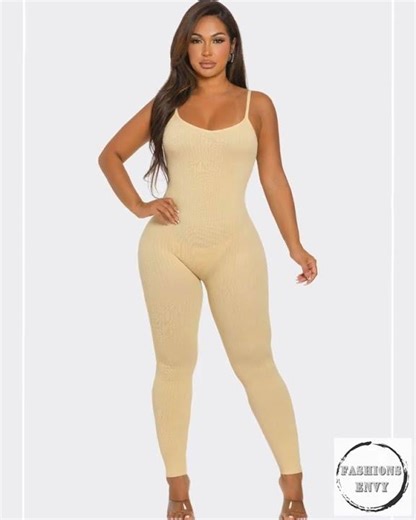 Form Fitting Back To Basics Sleeveless Jumpsuit