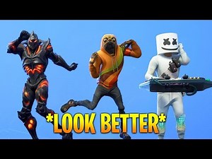 TOP 100 FORTNITE DANCES & EMOTES LOOK BETTER WITH THESE SKINS..!