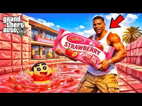 Franklin Surprises Shinchan with a Chocolate Swimming Pool in GTA 5 😱🍫 | Tamil Mod | GTA MEENU