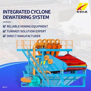 [Hot Item] Automatic Hydrocyclone Dewatering System Cyclone Separator for Fine Sand Reclamation in Aggregate Washing Plants