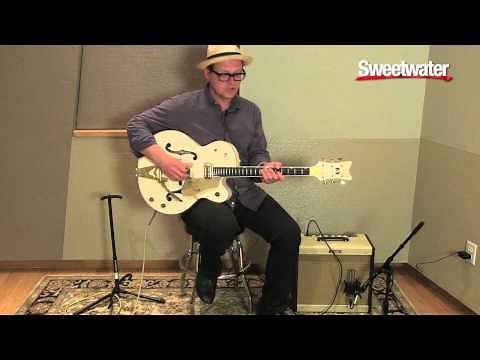 Gretsch White Falcon Hollowbody Electric Guitar Demo by Paul Pigat - Sweetwater Sound
