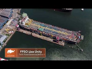 The topsides lifting campaign for the FPSO Liza Unity