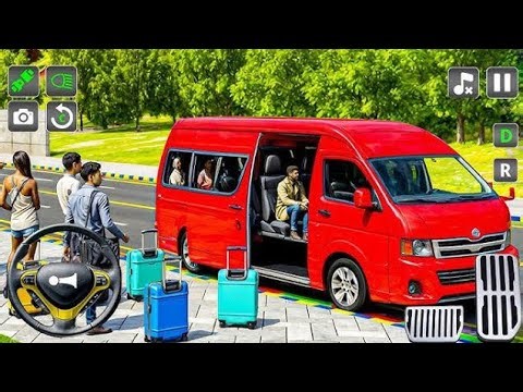 Van Passenger Transport Simulator Gameplay | Real City Passenger Van Driving