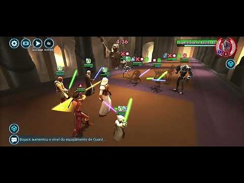 SWGOH TW counter - JKR vs GG droideka omicron