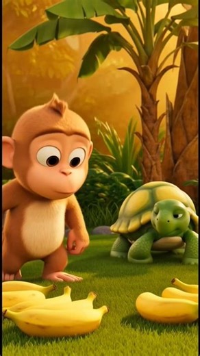 Learn to Count with Milo 🐒| Banana Counting Song for Toddlers | #kidsstory #monkey #cocomelon #short