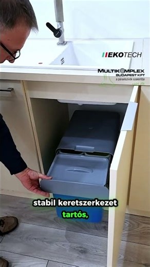 Ekotech Ekko 40 beépíthető hulladékgyűjtő