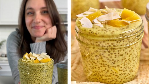 How to Make Mango, Passion Fruit, & Coconut Chia Pudding