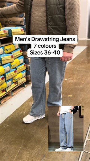 Men’s Drawstring Jeans - Perfect Spring Fashion Choice