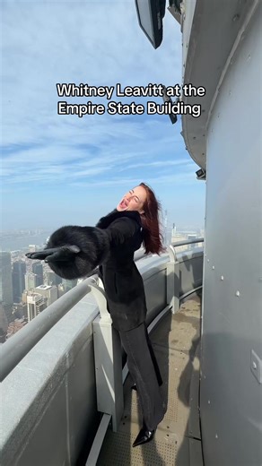 Whitney Leavitt Visits Empire State Building in NYC