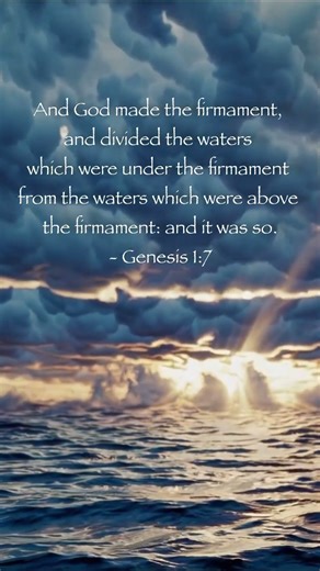 Waters Divided — Genesis 1:7 #Creation #bible