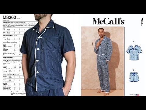 McCall's Pattern 8262 Tutorial Men’s Pajamas