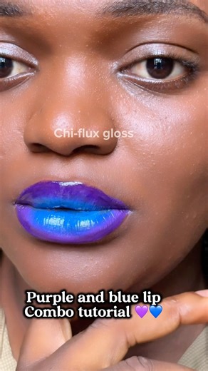 Purple and blue lip combo tutorial #beautytiips #lipcombotutorial