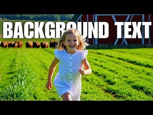 How to ADD Background Text to Still Images the Easiest Way.