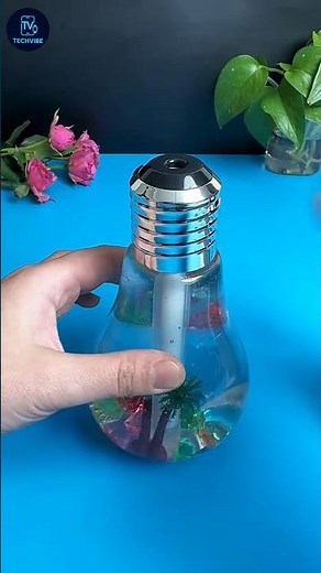 💡 Magic Bulb Humidifier | LED Night Lamp + Aroma Diffuser | Cool Mist for Home & Office 🌈