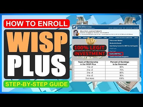 HOW TO ENROLL IN SSS WISP PLUS ONLINE